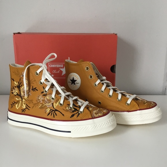 embroidered floral converse